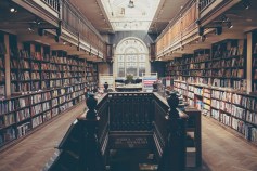 Library with shelves full of books